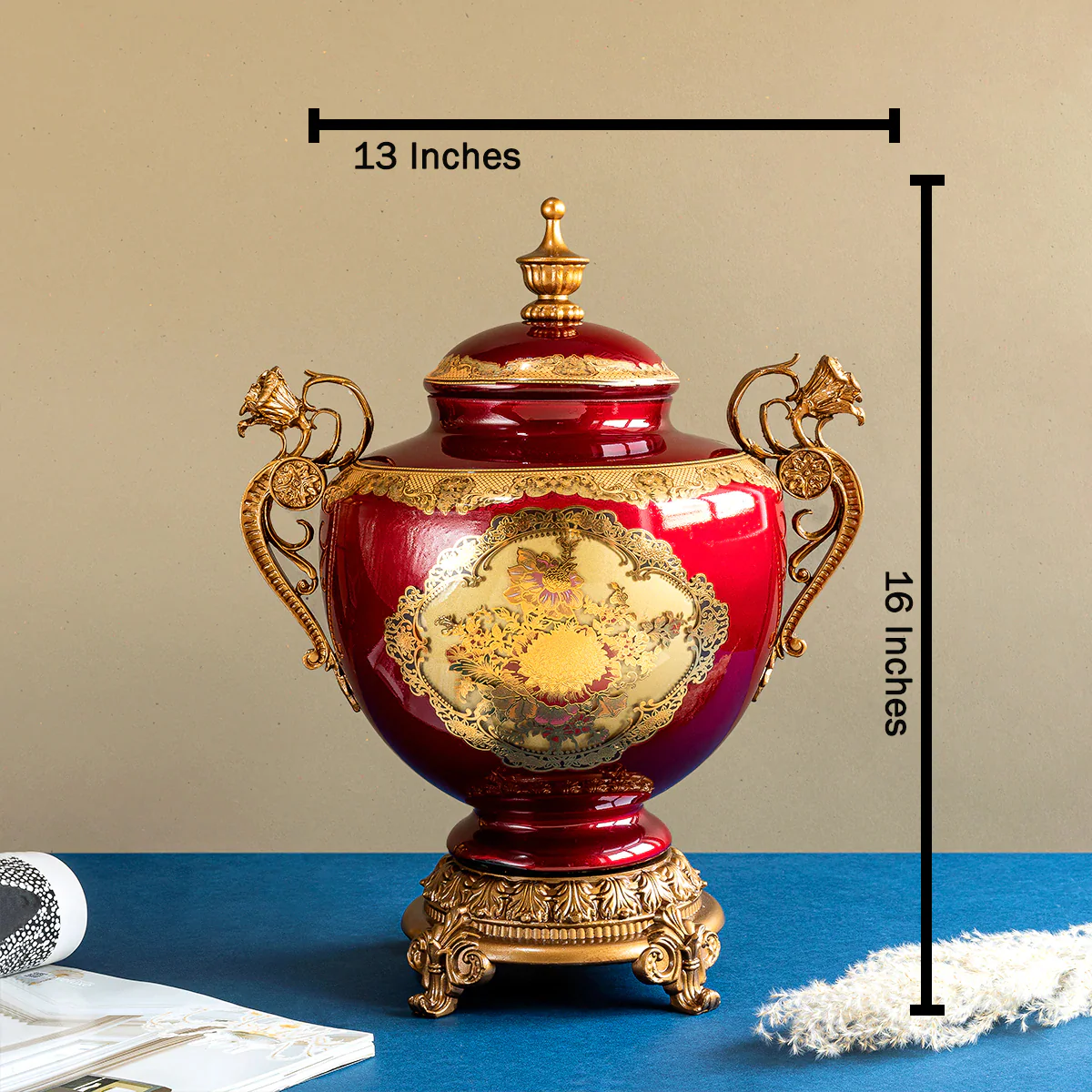Mendoza Rustic trophy Decorative Vase & Showpiece - Image 2