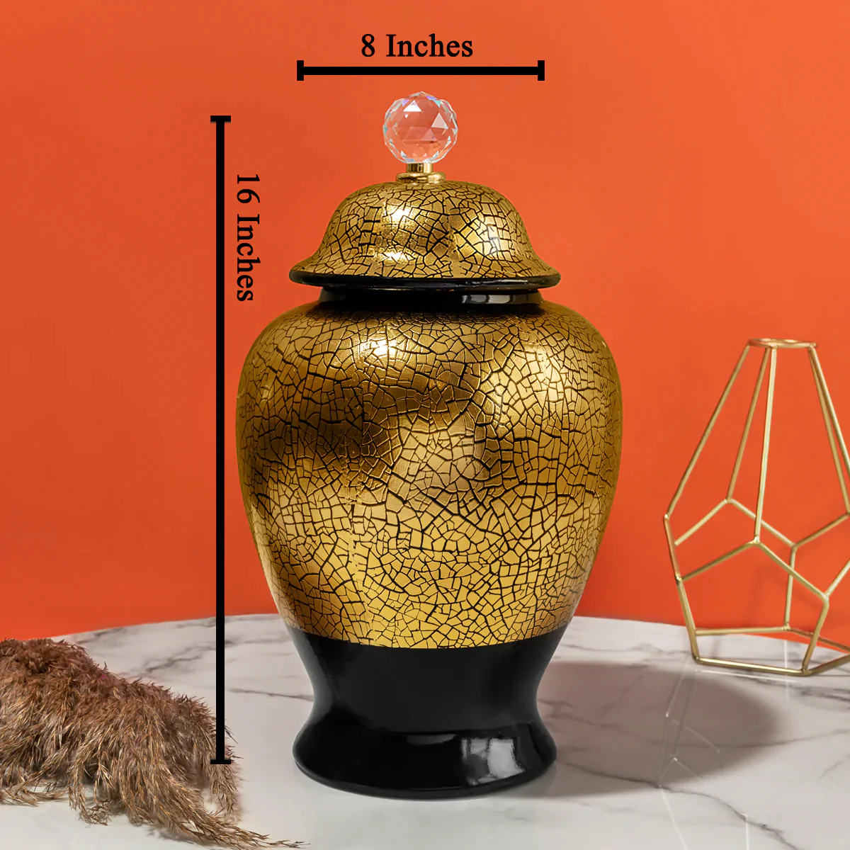 Metallic Magic Decorative Ceramic Vase - Big - Image 2