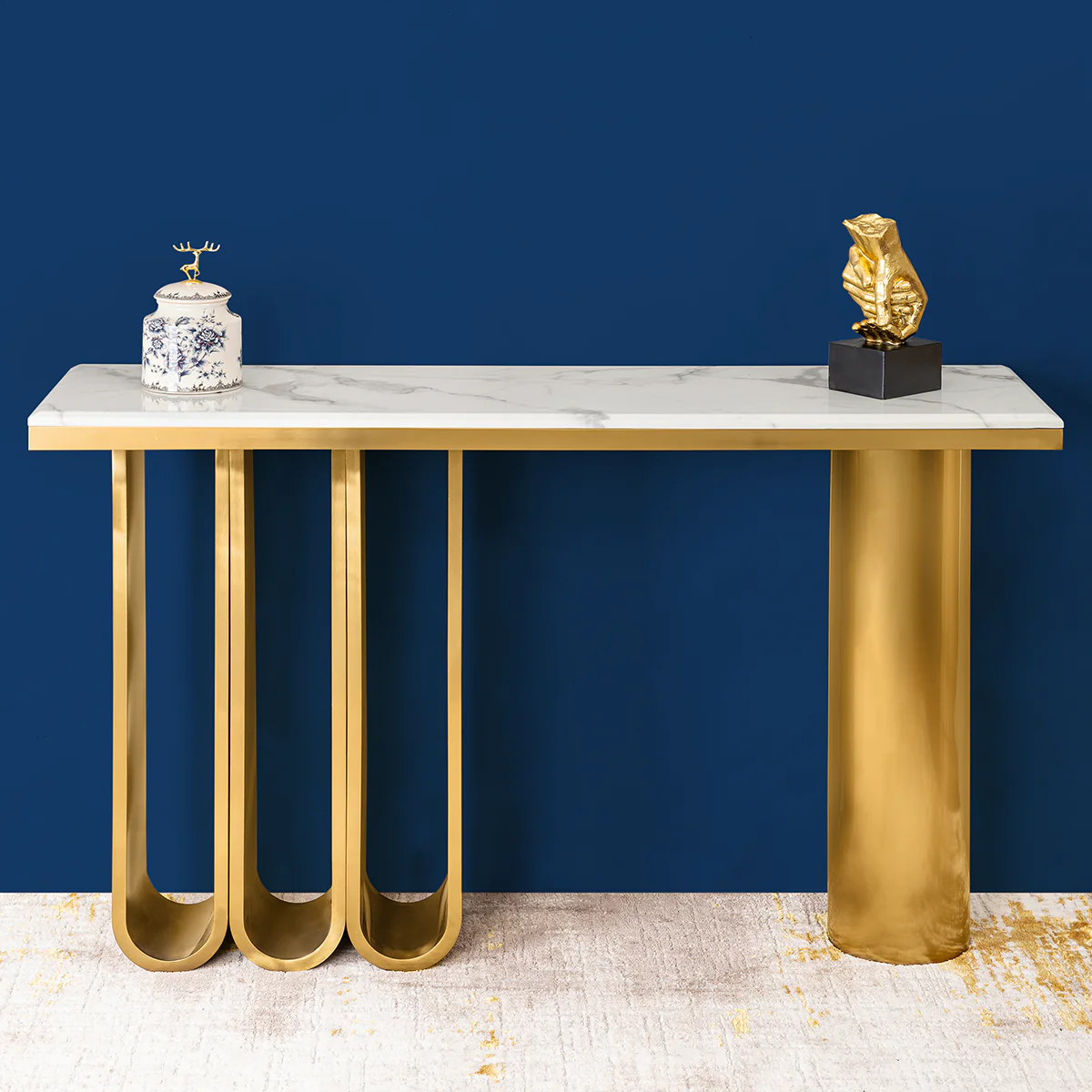 Modern Minimalist Console Table - Stainless Steel - Image 3