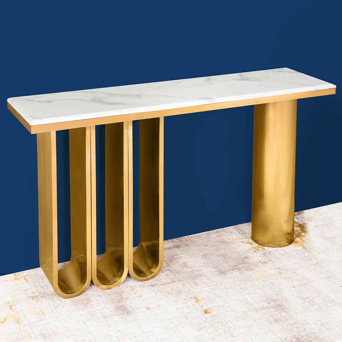 Modern Minimalist Console Table - Stainless Steel - Image 4