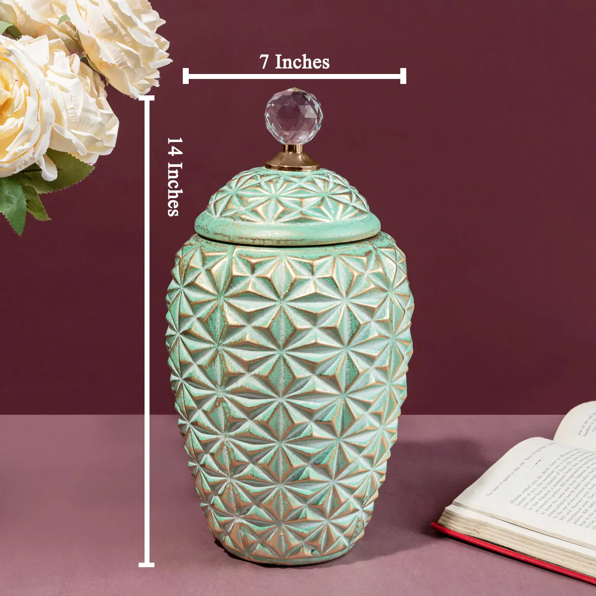 Modernity with a Twist Decorative Ceramic Vase And Showpiece - Big - Image 2