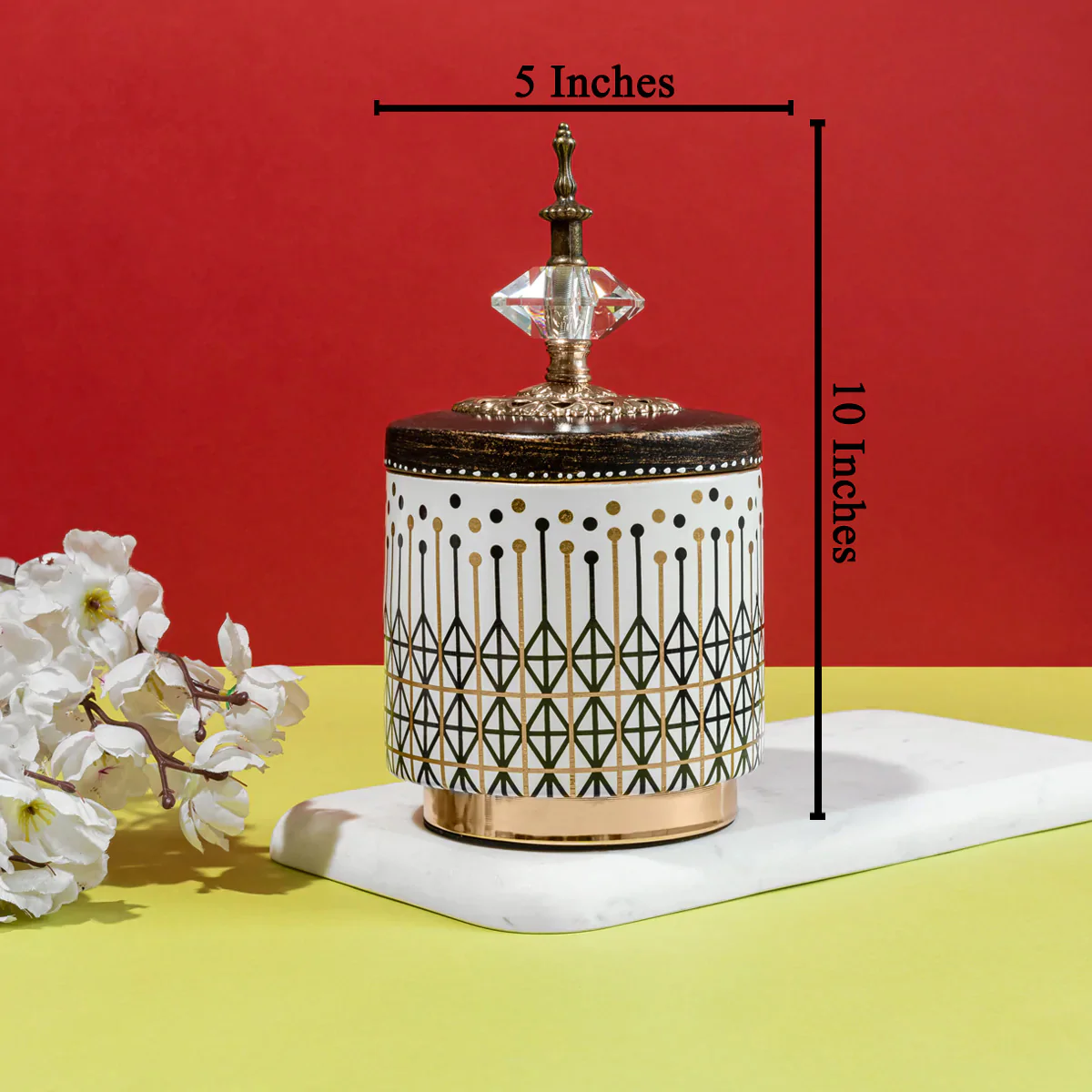 Monarchy Decorative Ceramic Vase - Small - Image 2