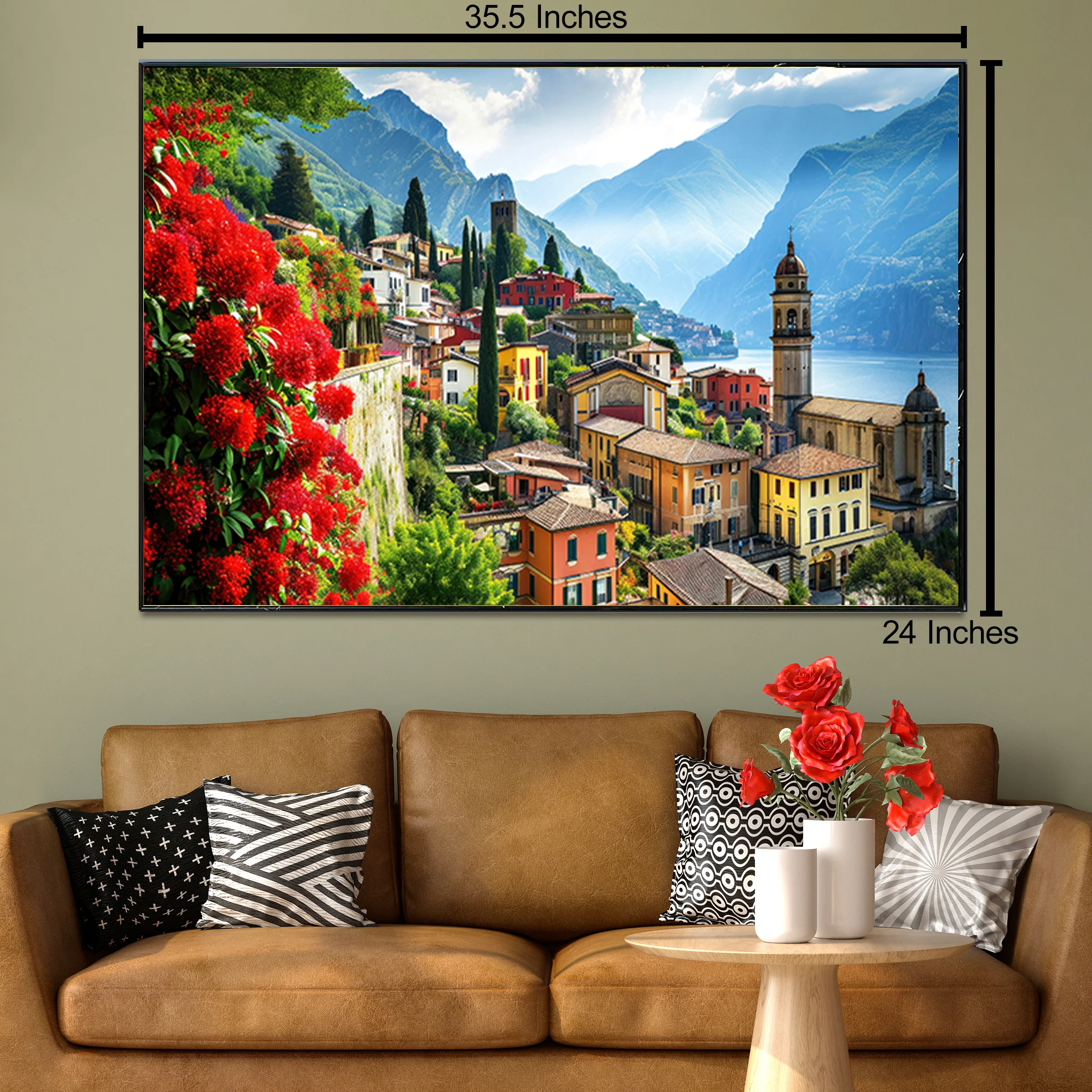 Mountain Hamlet Canvas Print - Image 2