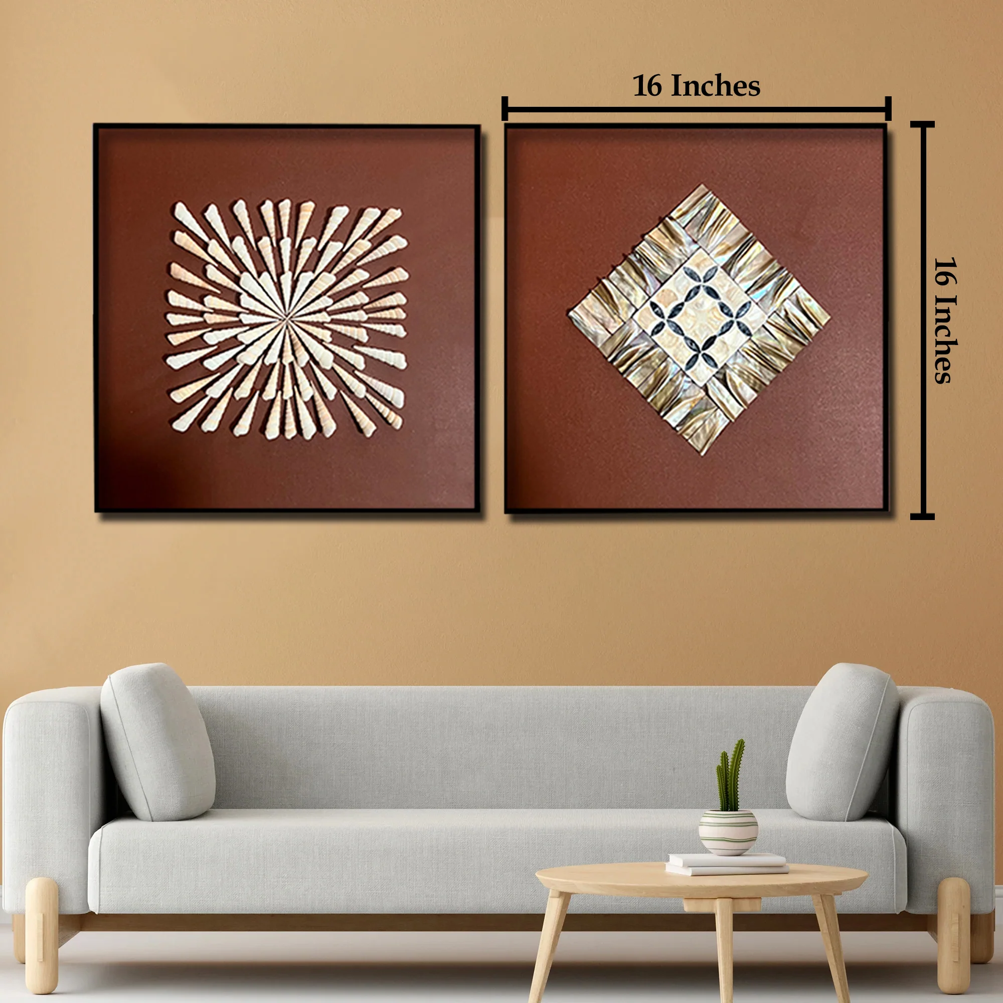 Mystic Shells Wall Decor Shadow Box & Item for Home Decoration - Image 2
