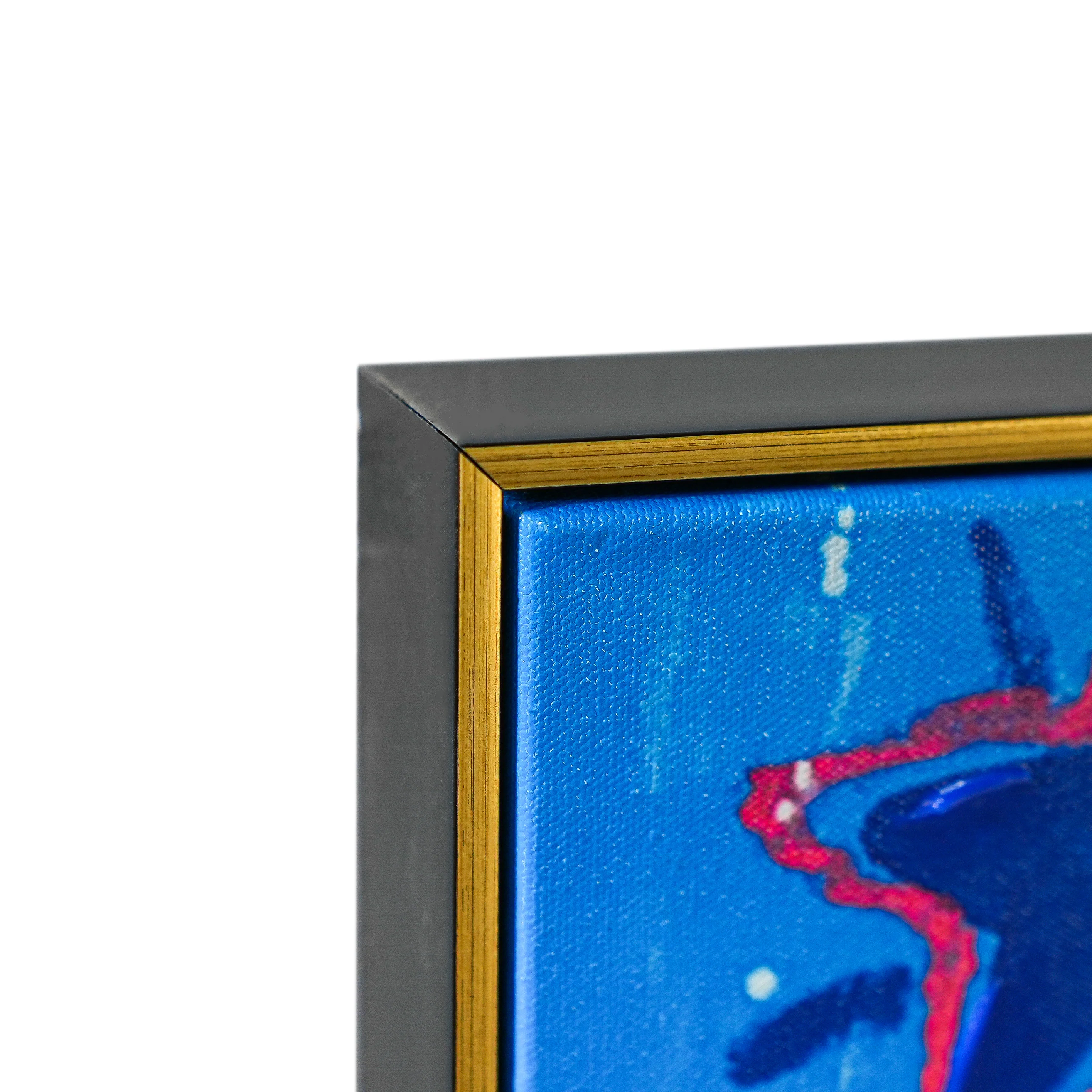 NYC Neon Love: A Vibrant Tribute to Manhattan’s Icons by Mercedes Lagunas 100% Hand Painted Wall Painting (With Outer Floater Frame frame) (35.5 x 47 Inches ) - Image 8
