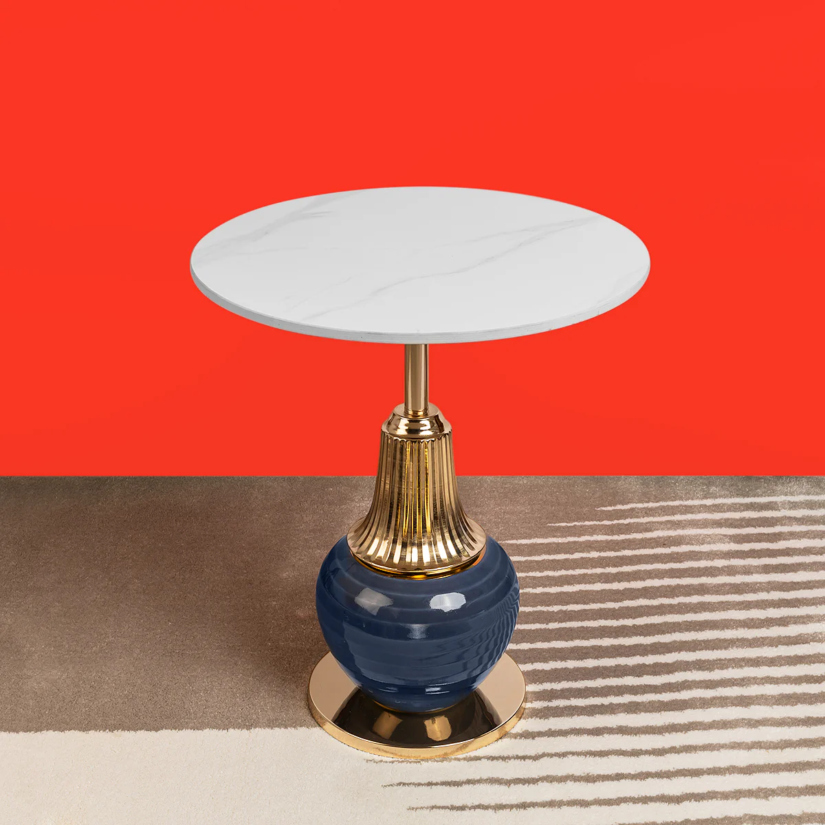 Obsidian Elegance Accent Side Table - Image 2