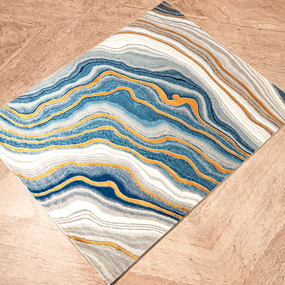 Oceanic Abstract Floor Rug (6.5 x 9.5 Feet) - Image 2
