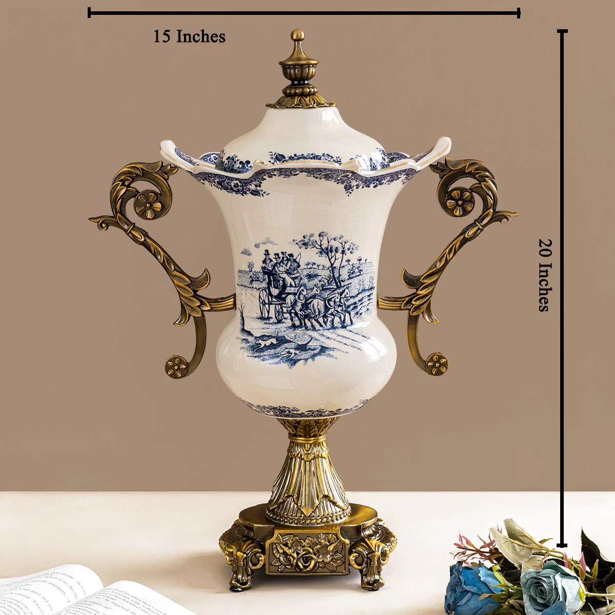 Opulent Charm Antique Vase & Showpiece - Image 2