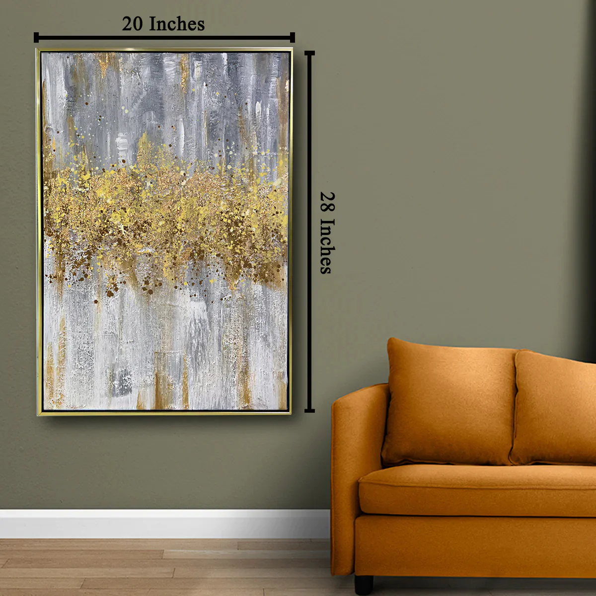 Passage of Time Passing 100% Hand Painted Wall Painting (With outer Floater Frame) - Image 2