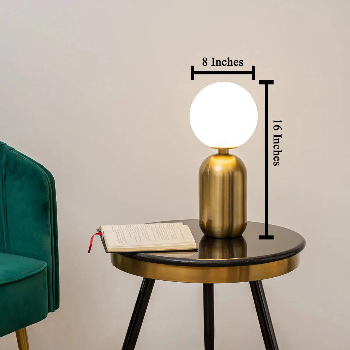 Peaceful Abstraction Decorative Stainless Steel Table Lamp - Image 2