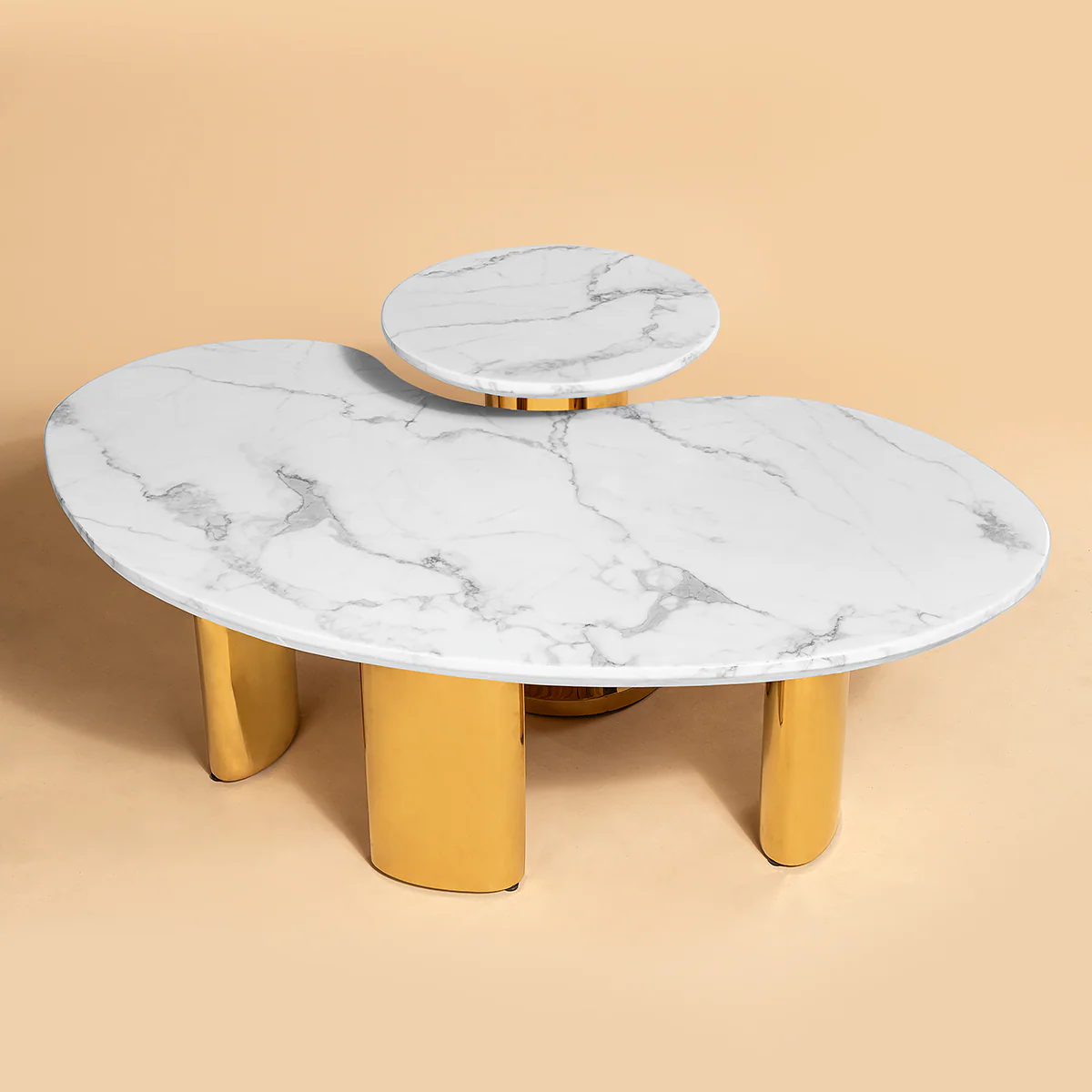 Radiant Rendezvous Centre Table - Set of 2 (Stainless Steel) - Image 5