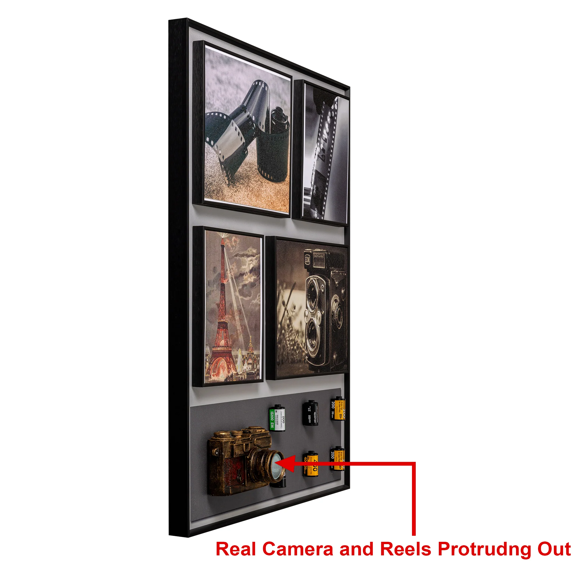 Retro Camera Charm Pop Art Shadow box - Image 3