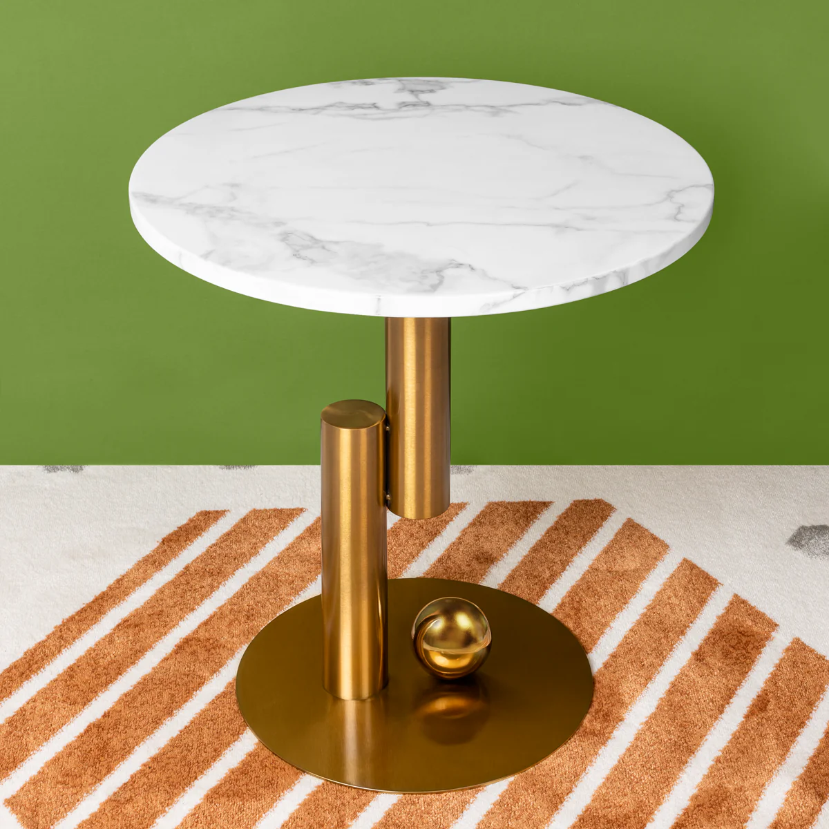 Rustic Rose Accent Table - Gold (Stainless Steel) - Image 2