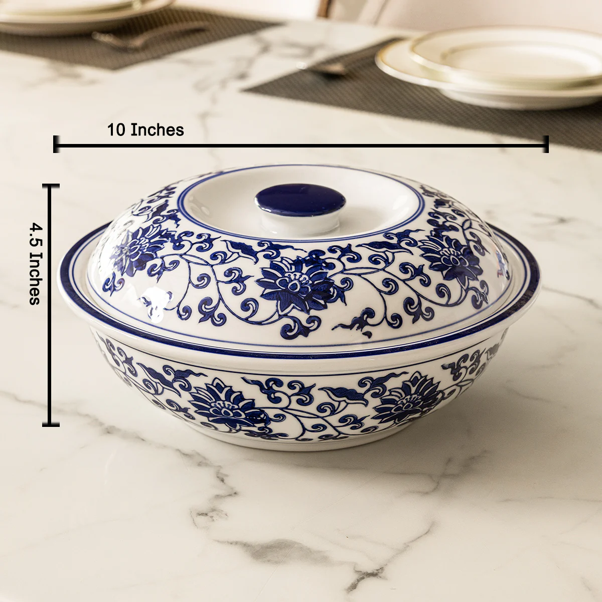 Sapphire Celebration Serving Bowl For Home - Image 2