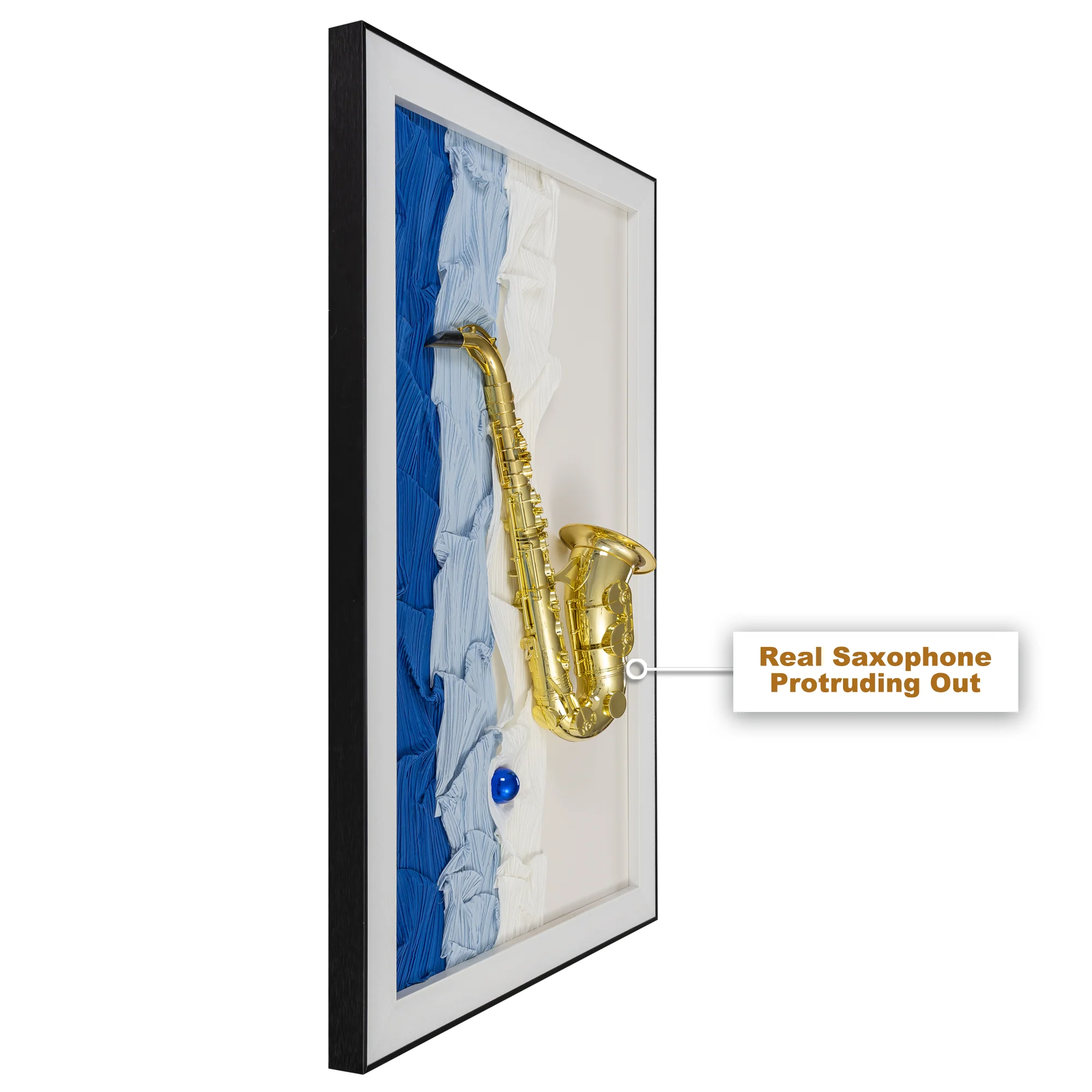 Saxophone Serenity Keep sake Pop Art Shadow Box - Image 3