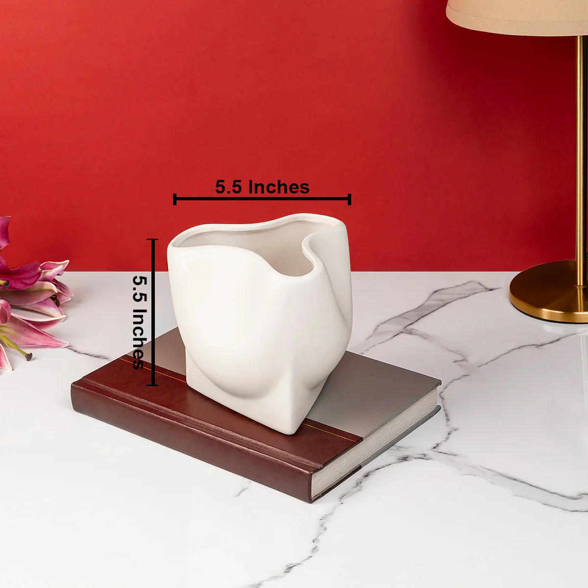 Sculptural Beauty Freeform Ceramic Vase - Image 2