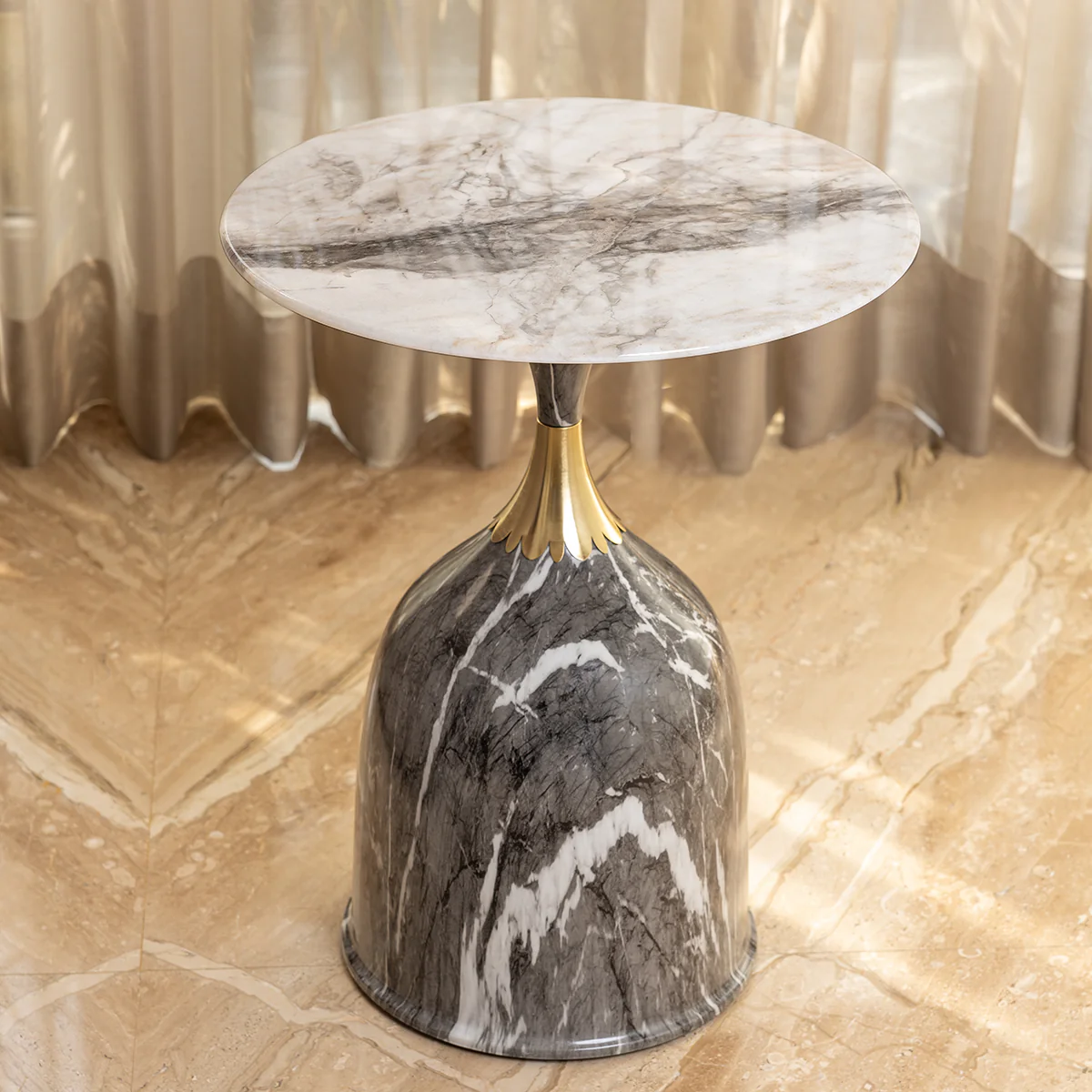 Shadow Luxe Accent Side Table For Living Room - Image 3