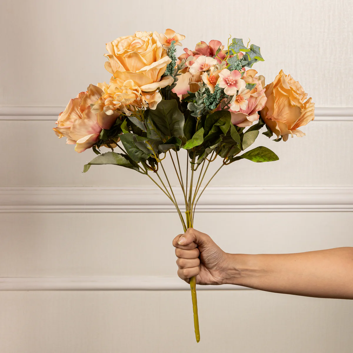 Soft Sunset Artificial Flower Bouquet - Image 3
