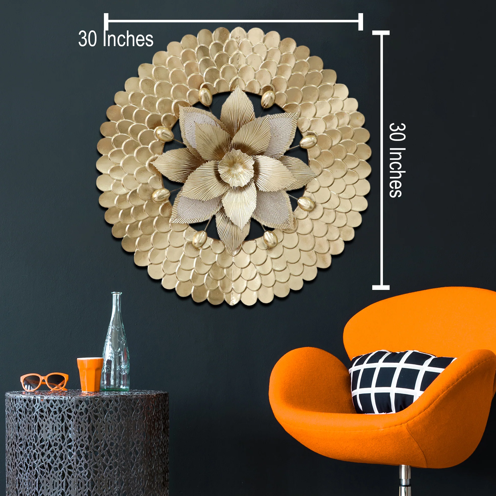 Solar Elegance Metal Art Wall Decoration - Image 2