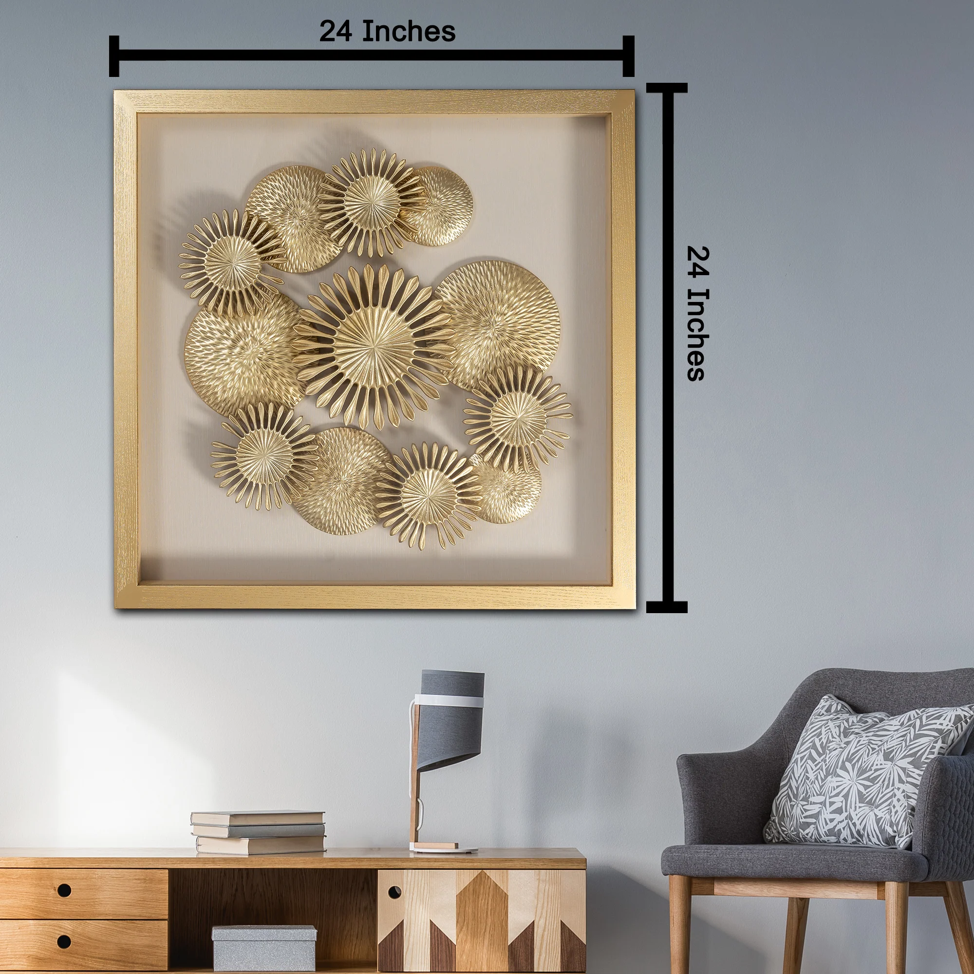Solar Grace Wall Decor Shadow Box & Item for Home Decoration - Image 2