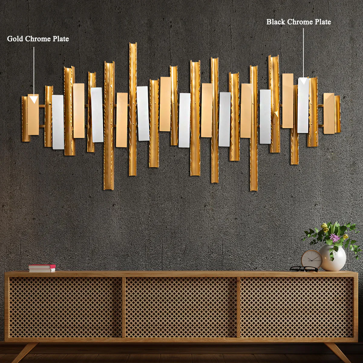 Soundwave Metallic Wall Decor - Image 2