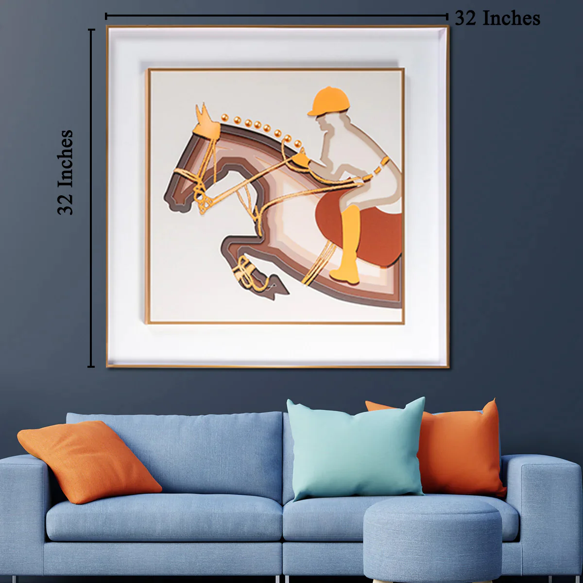 Splendid Stallion Shadow Box Wall Decoration Piece - Image 3