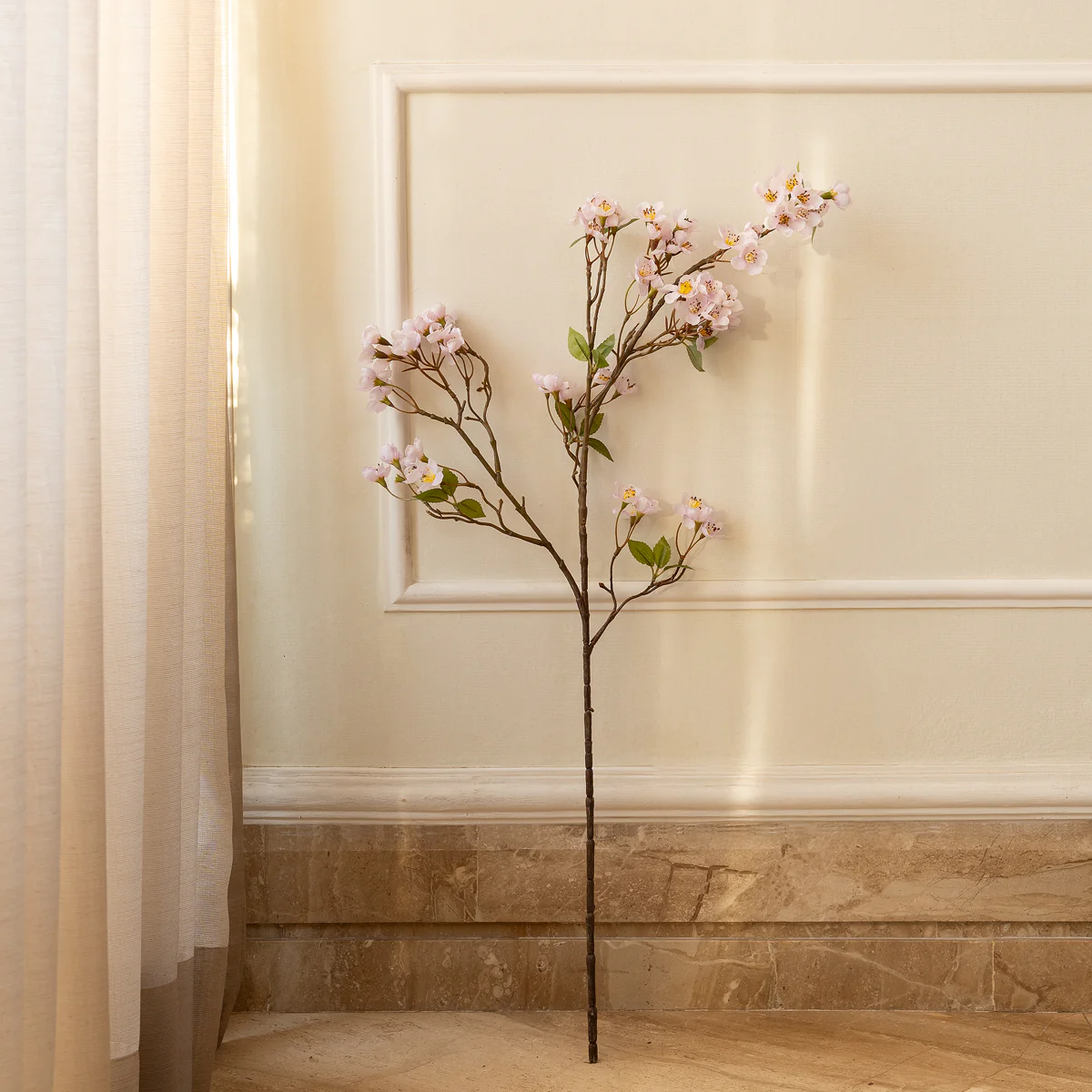 Spring Bloom Artificial Lilac Stem - White (Single Stem Only) - Image 3