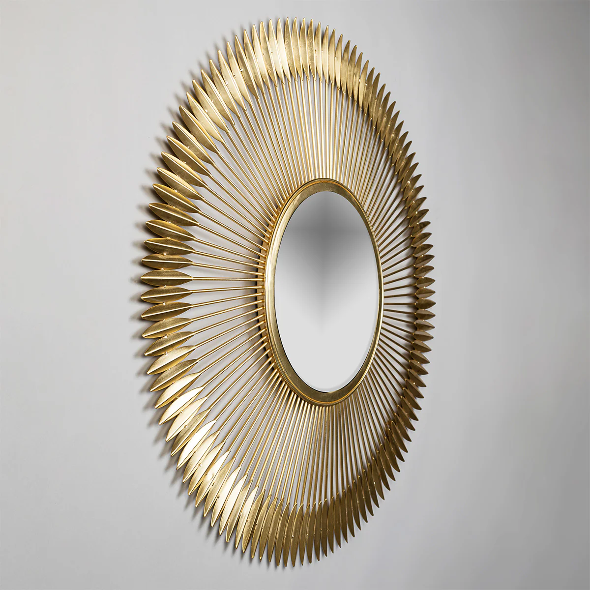 Stylish Gold Finish Decorative Mirror - Image 2