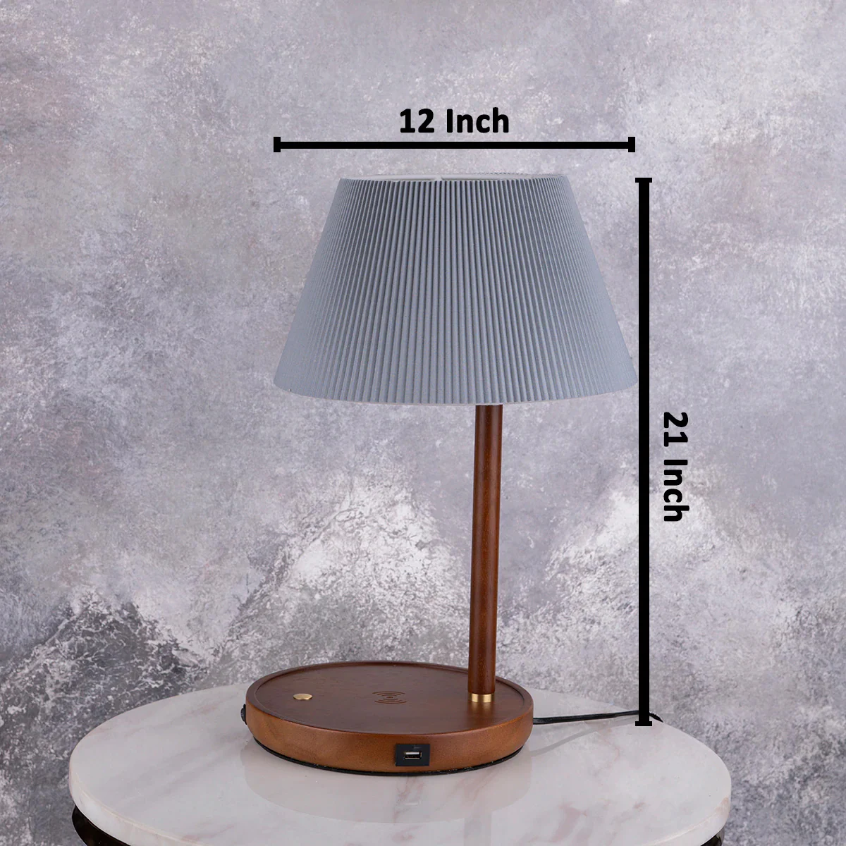 The Aristocrat Desk and Side Table Wireless Charging Lamp - Image 2