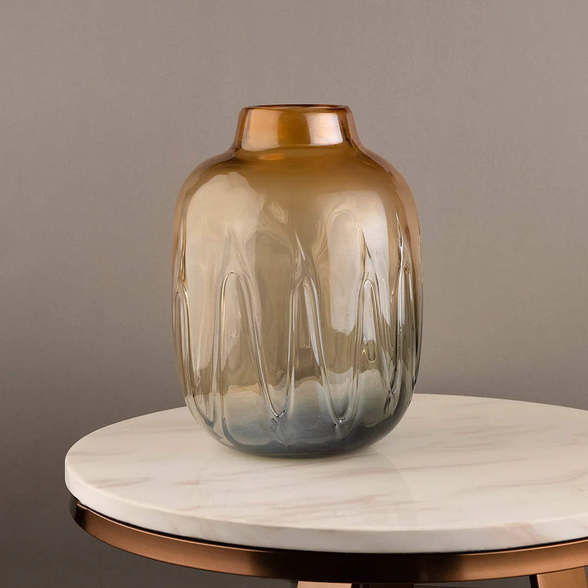 The Autumn Country Jar Handblown Glass Decorative Vase - Small - Image 2