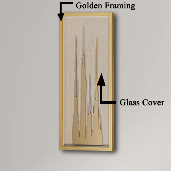 The Golden Drips Shadow Box Wall Decoration Piece - Image 3