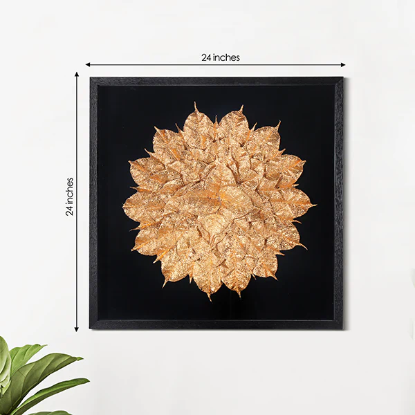 The Golden Fern Shadow Box Wall Decoration Piece - Image 2