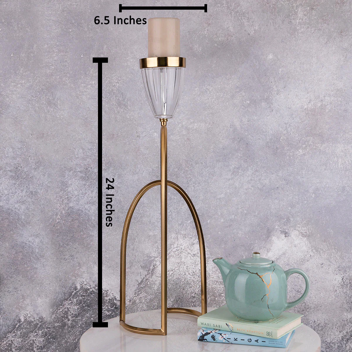 The Golden Mirage Candle Stand - Big - Image 4
