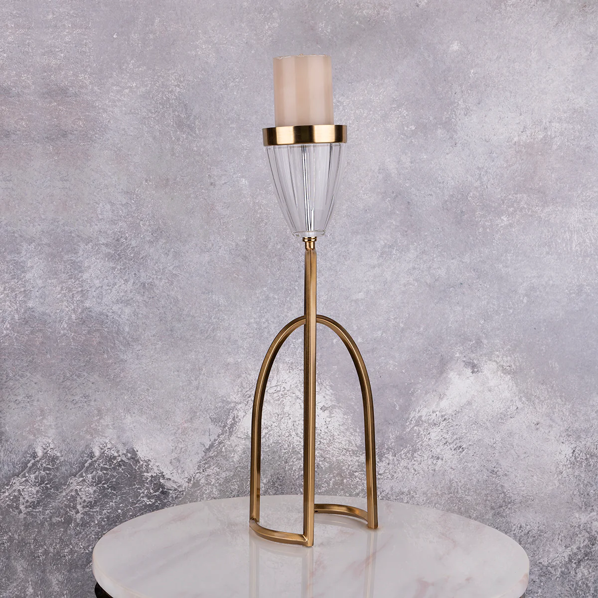 The Golden Mirage Candle Stand - Small - Image 2