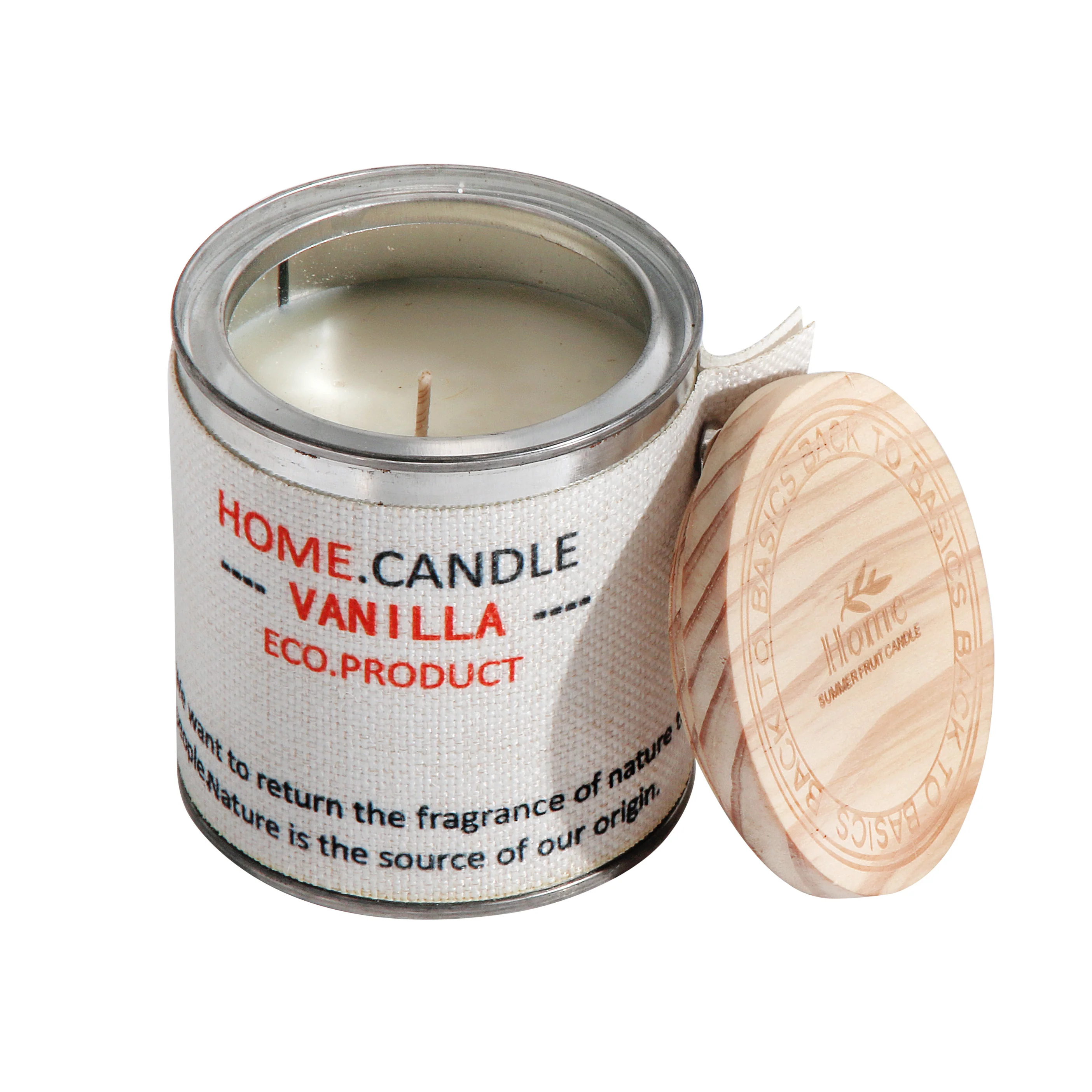 The Home Eco Scented Aroma Candle - Vanilla - Image 3