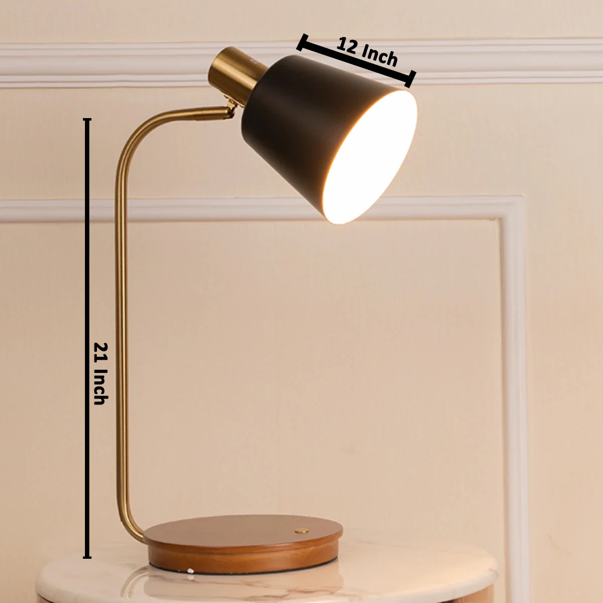 The Irish Dome Desk and Side Table Lamp (With Wireless Charging) - Image 2