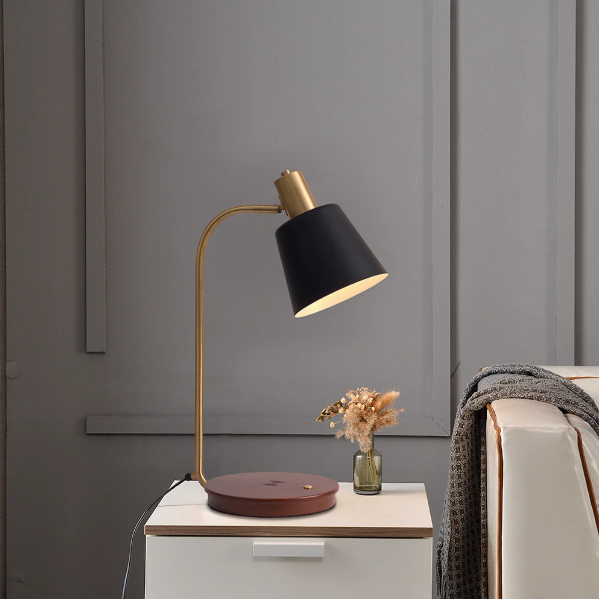 The Irish Dome Desk and Side Table Lamp (With Wireless Charging) - Image 5