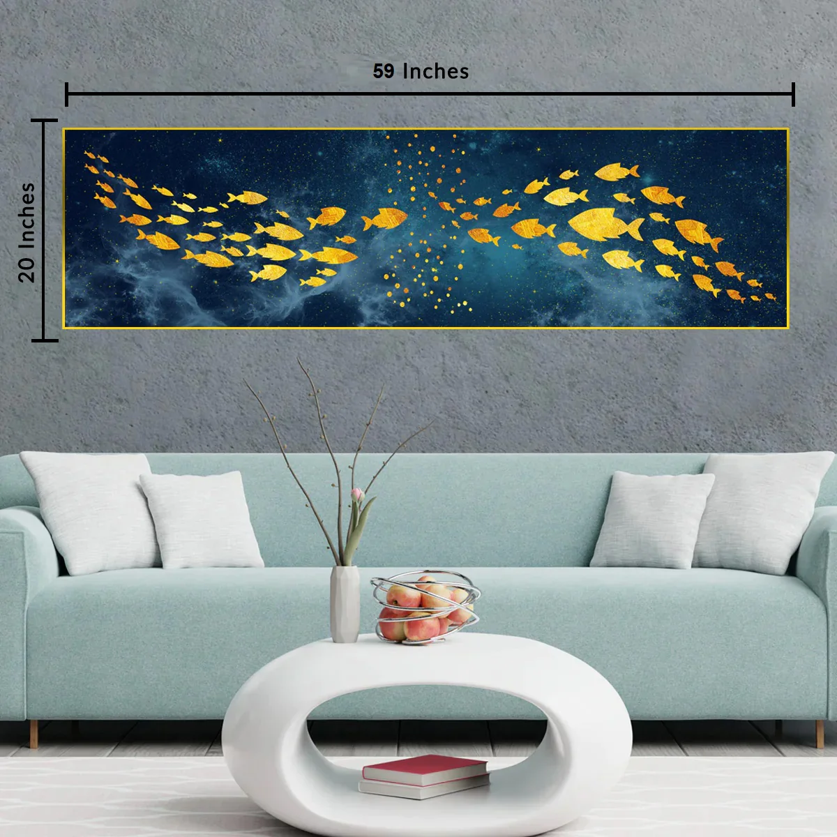 The Italian Azure Framed Canvas Wall Art - Image 2
