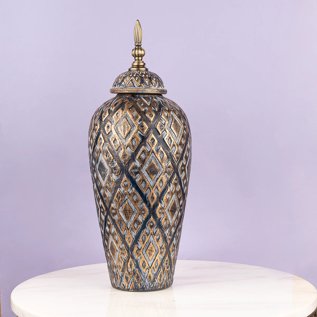 The Moroccan Maze Ceramic Decorative Vase - Big - Image 3