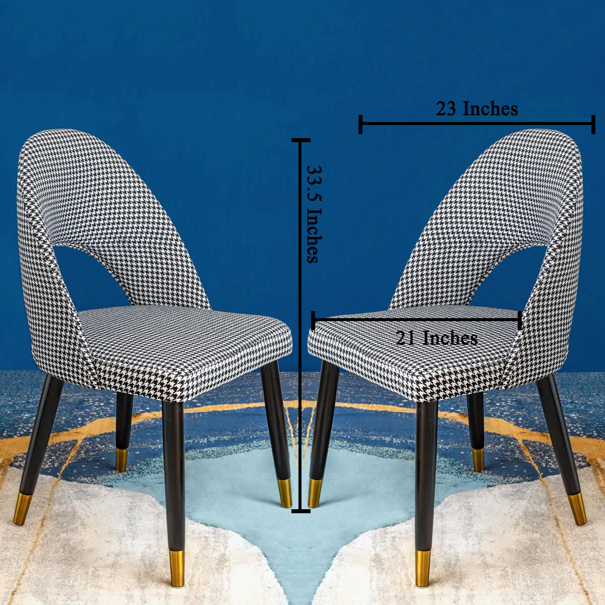 The Scottish Plaid Accent Dining Chair - Set of 2 - Image 3