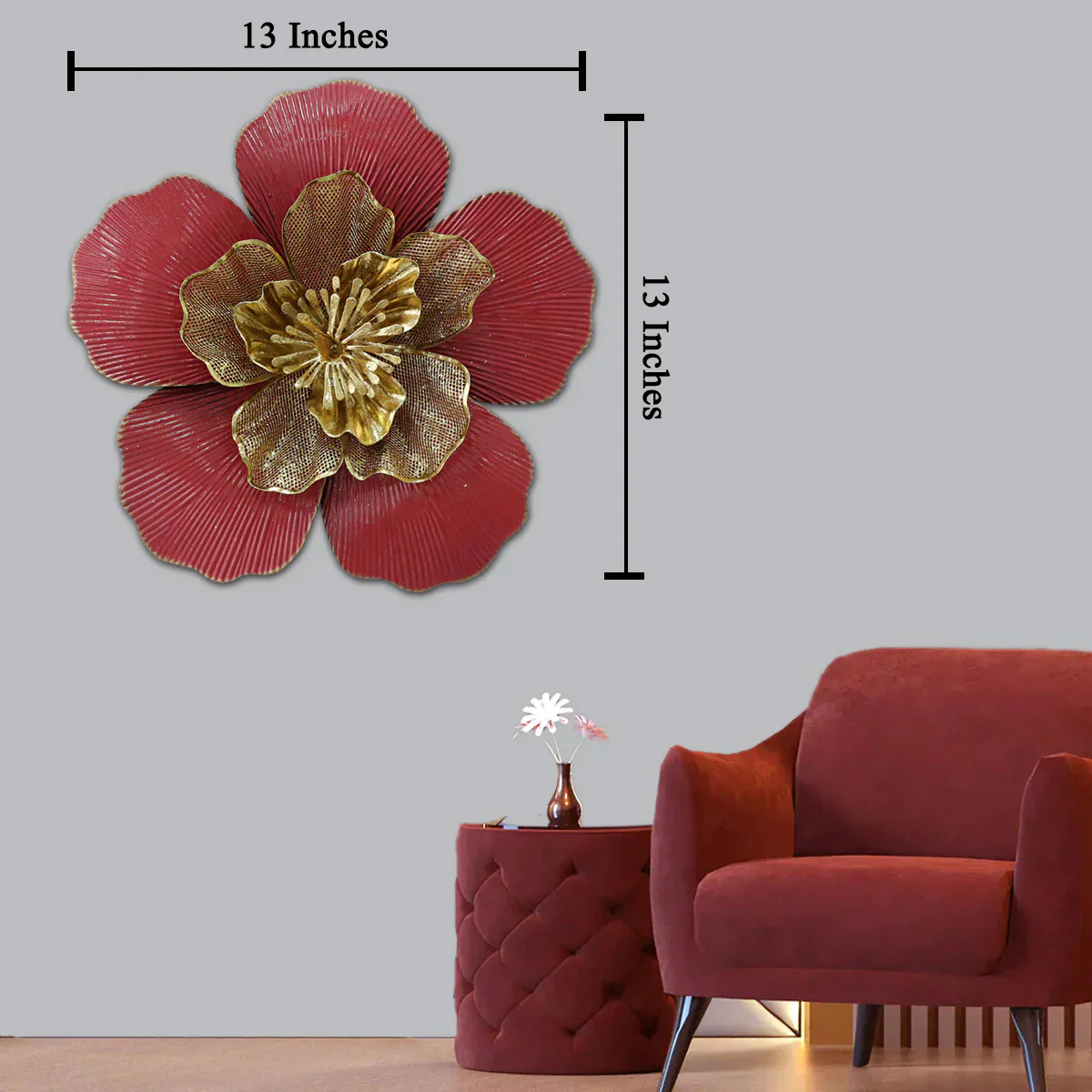 The Solar Chakra Metallic Wall Decoration Metal Wall Decor - Image 2