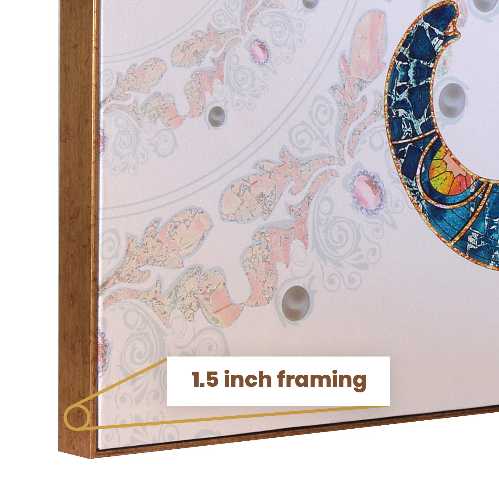 The Udaipur Elephant 3 Panel Framed Canvas paintings - Image 3