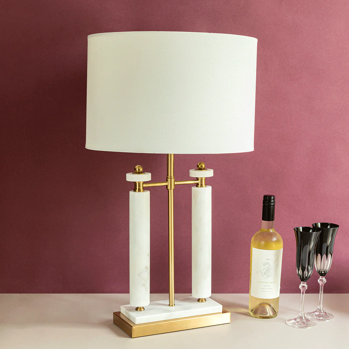 The Washington Square Arch Decorative Stainless Steel Table Lamp - Image 3