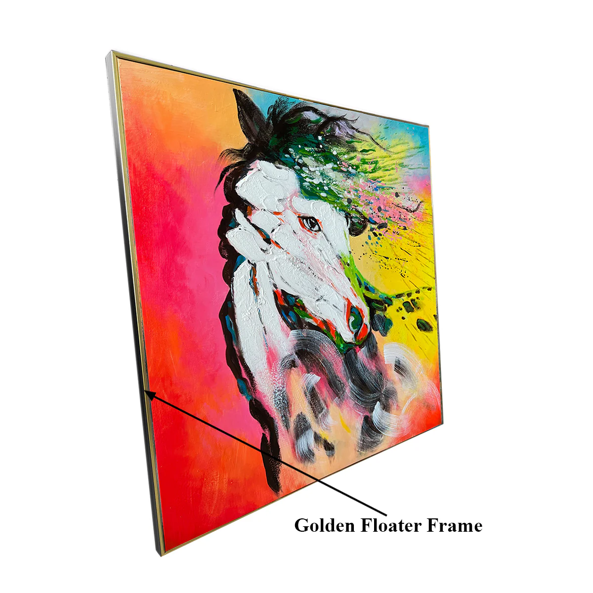 The Third Eye Awakening 100% Hand Painted Colorful Wall Painting for Home Wall (40 x 40 Inches) - Image 3
