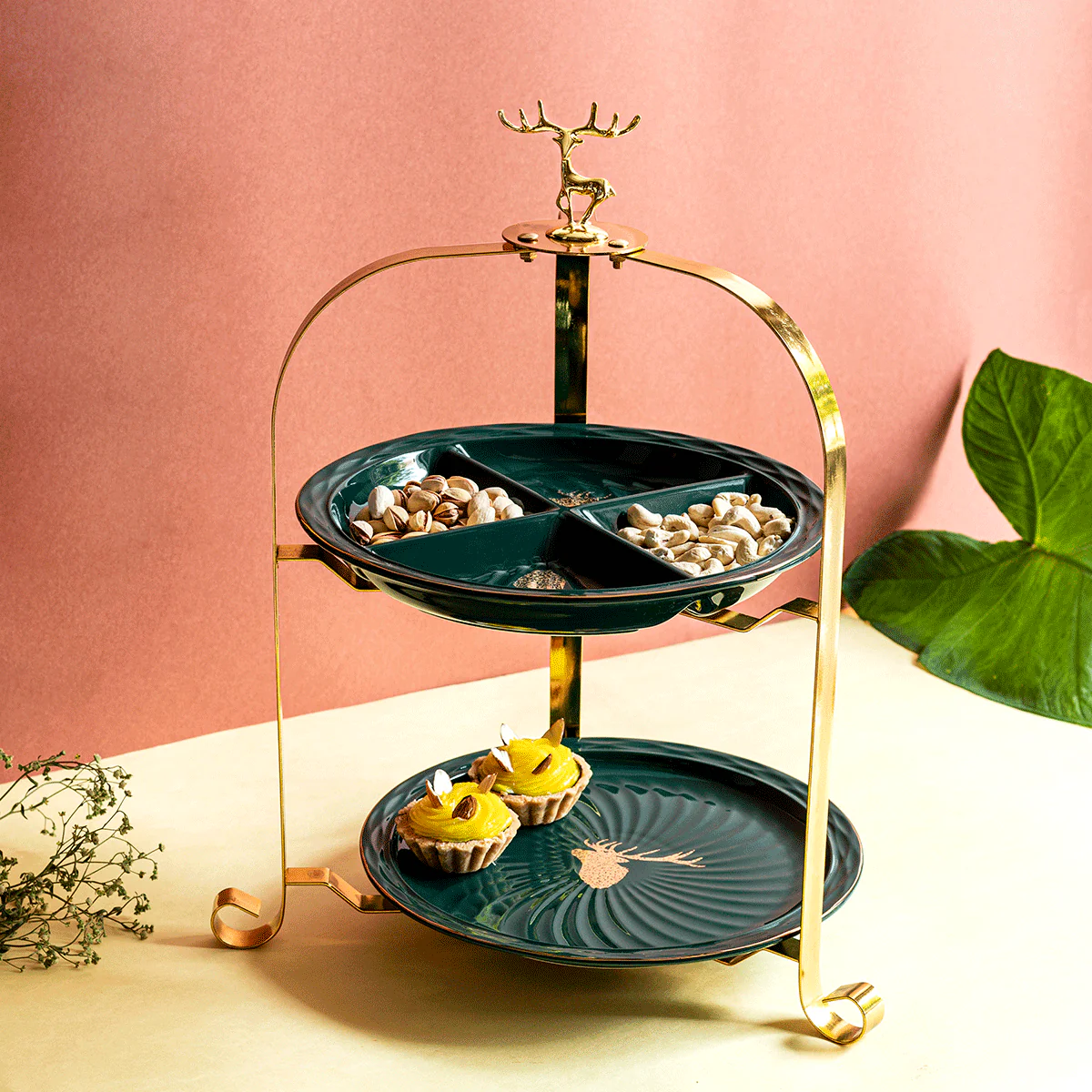 Tomso Two Tier High Tea Stand - Image 2