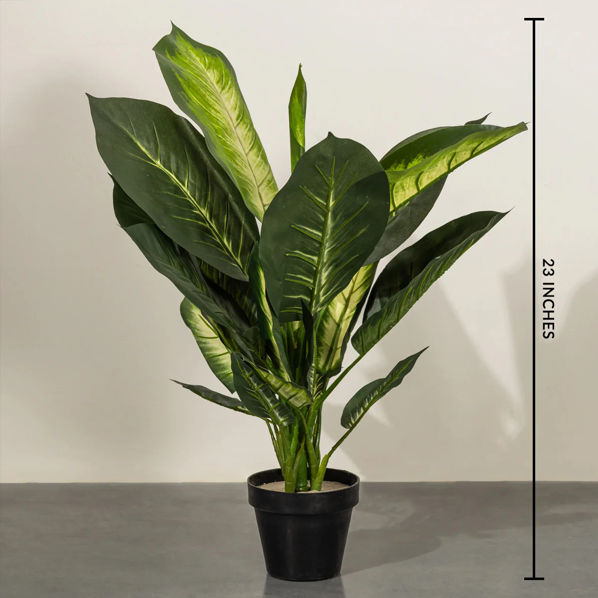 Tropical Leaf Delight Dieffenbachia Artificial Plant (Natural Feel) - Image 2
