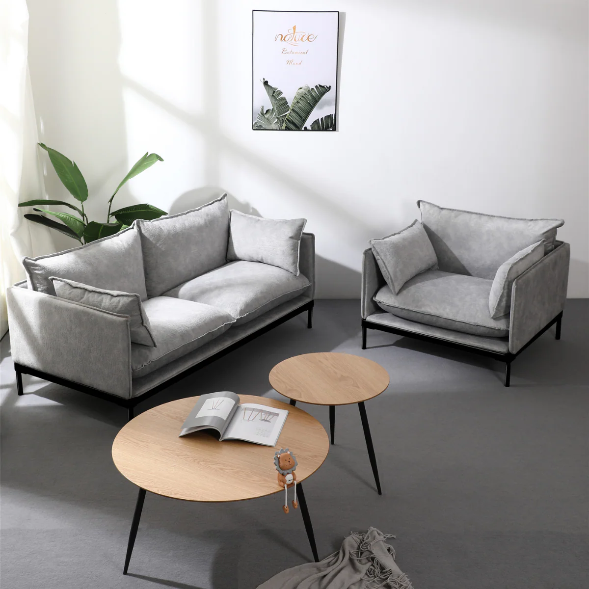 Vesta Nesting Coffee Table Set - Scandinavian Design Series - Image 2
