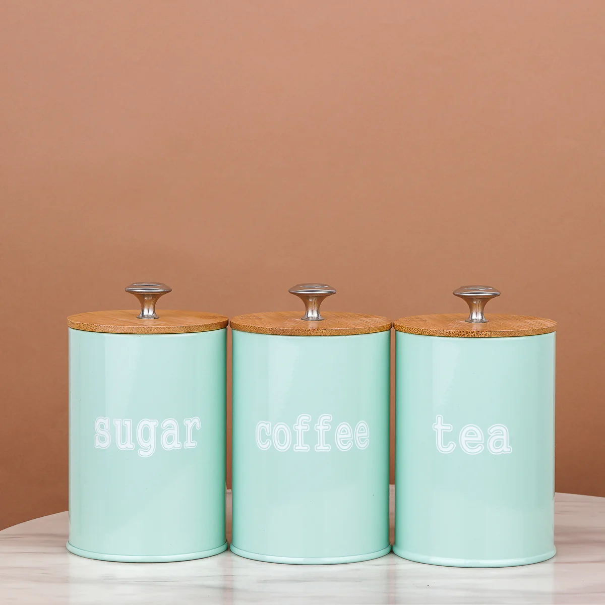 Vintage Lidded kitchen Storage Jars - Image 2
