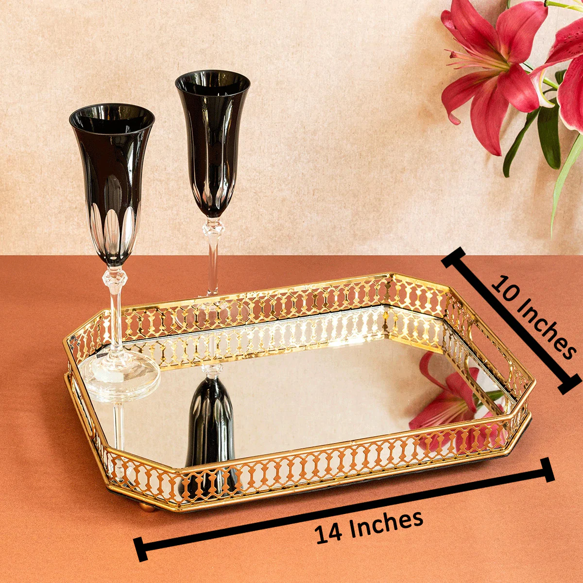 Viola Decorative Serving Tray - Image 2