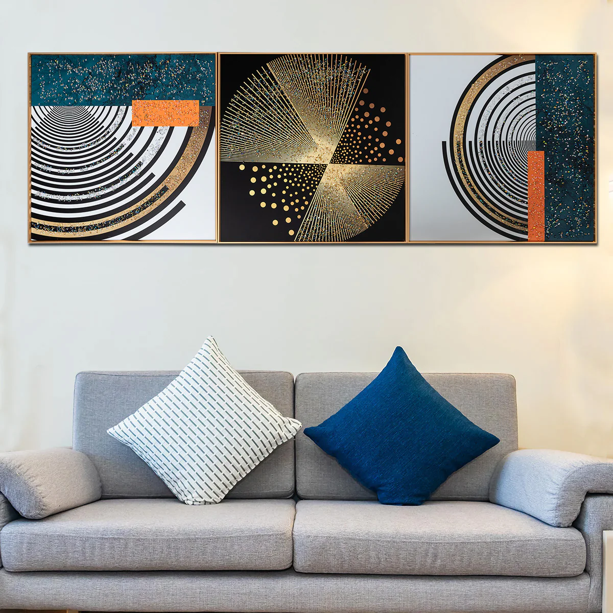Visions Of Harmony Crystal Glass Painting - Set of 3